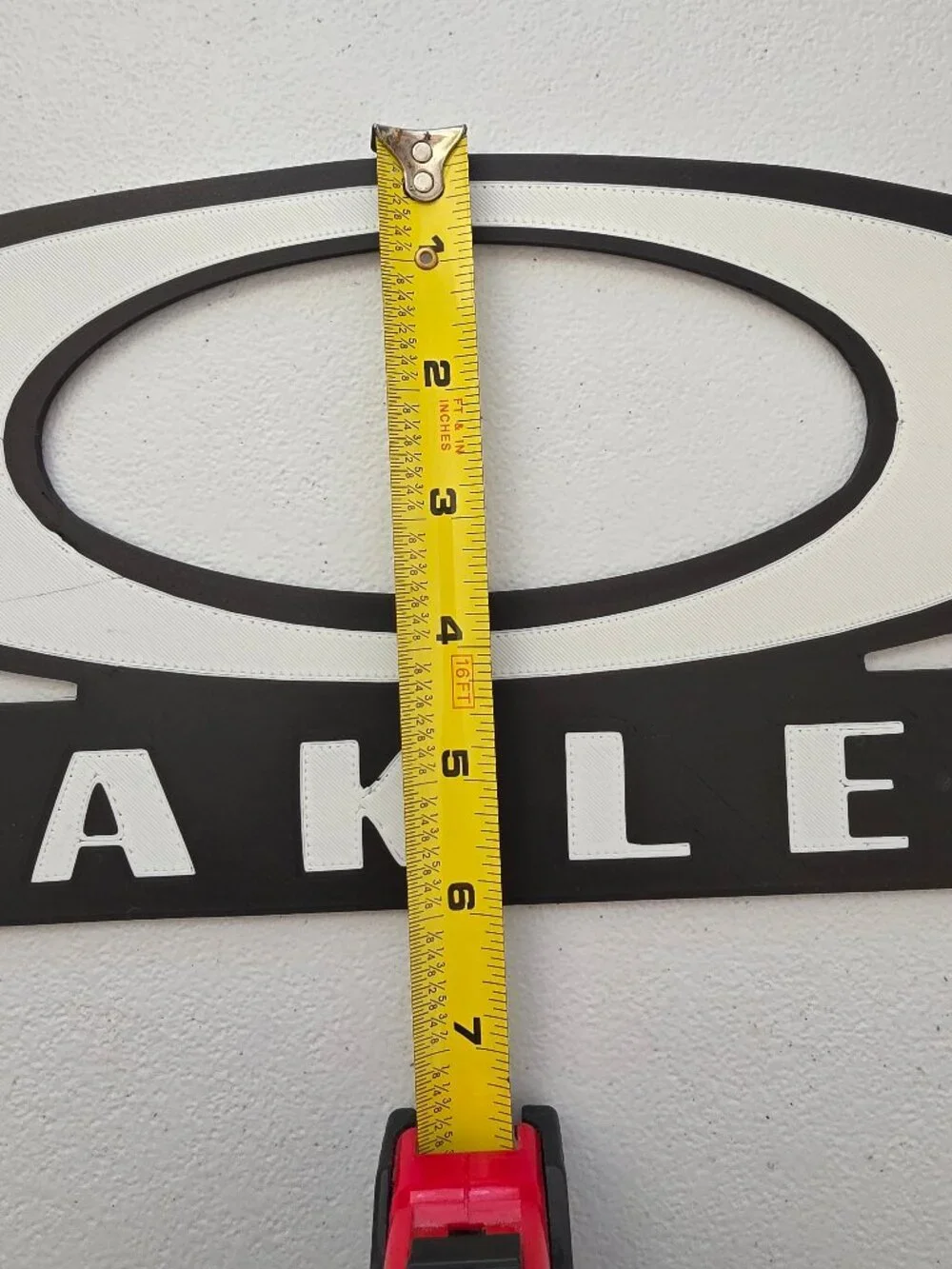 3D Printed Oakley Style 1997 Era Logo Wall Art Sign 90s Sunglasses Display